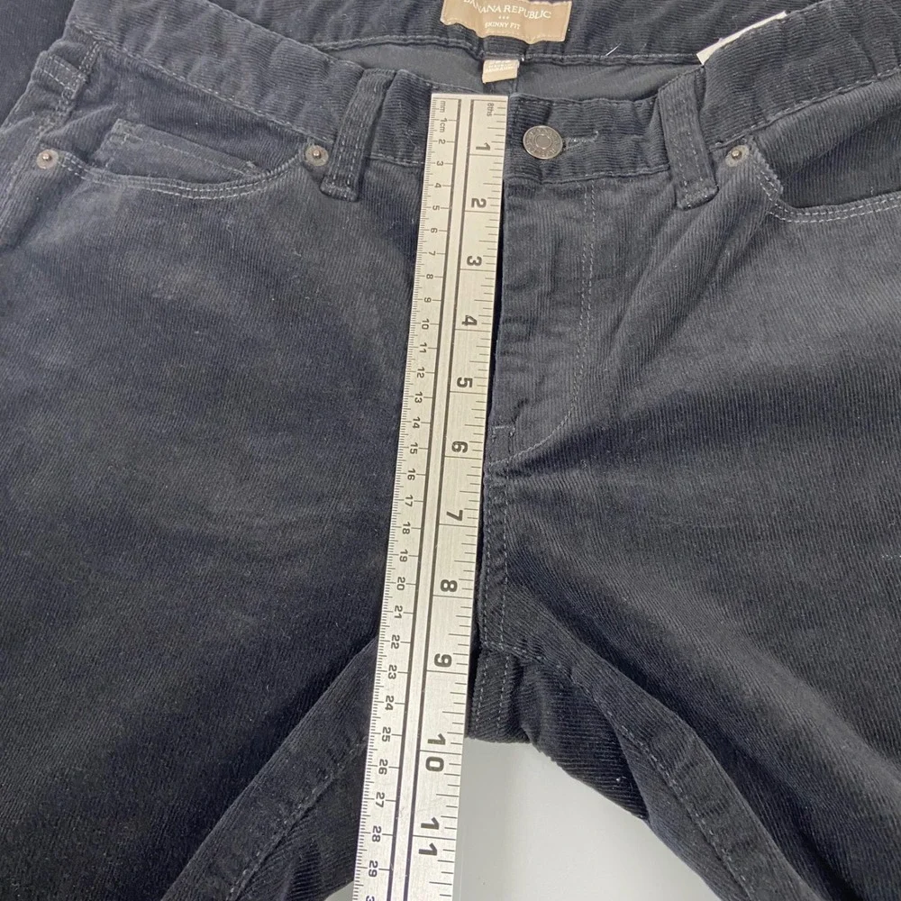 Banana‎ Republic Womens Size 28/6 (ACT30) Black Corduroy Skinny Fit Pants READ